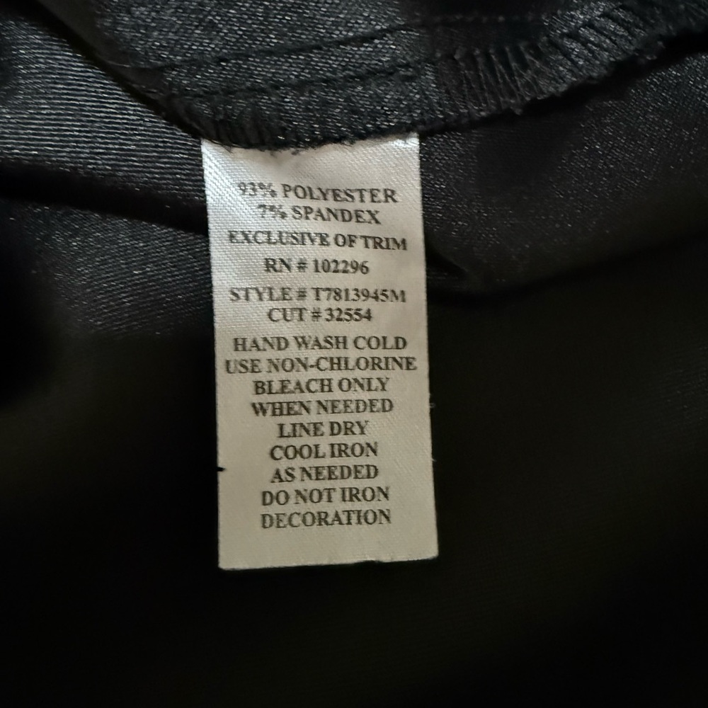 Connected Apparel Black Dress with Embellished Neckline - Picture 6 of 6